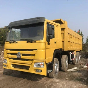 Secondhand China Sinotruck howo 12 wheels 375hp 6x4,8x4 ,6x6 tipper dump truck with top quality for sale
