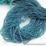 Semi Precious Loose Beads, Faceted Rondelle, Apetatite Beads
