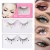Import Sequin fake eyelashes, peach heart glitter, small flower stickers, sequin synthetic fiber performance, Christmas party eyelashes from China