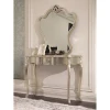 Shenzhen manufacturer wholesale curved mirror bedroom furniture girls table dresser