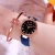 Import Simple Fashion Romantic Star Watch Small dial Lady Belt Watch from China