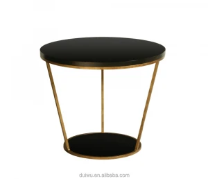 Simple style home furniture living room metal round bed side table