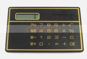 Slim Credit Card Cheap Solar Power Pocket Calculator Novelty Small Travel Compact Calculator