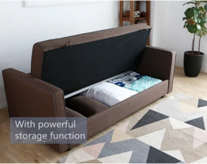 Small Space convertible sofa bed, plush polyfiber sofa bed couch, comfort living room furniture