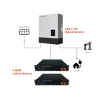 Solar Hybrid Inverter 3.6k 5k And 11.6kwh Storage Home Battery