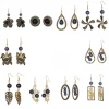 SophiaXuan Holiday Black Pearl Long Earrings 14K Gold Plated Flower Pendant Women Hawaiian Jewelry Earrings