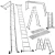 Import Soyoung Aluminum Multi Purpose Step Ladder Folding Scaffold Ladder with Safety Locking Hinge from China