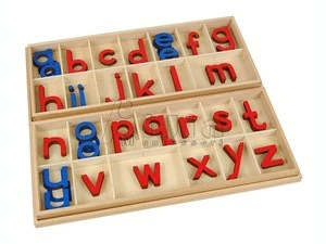 Spanish Movable Alphabet,Montessori wooden educational toys,Montessori teaching resource