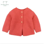 Spring Autumn New Design Cute Infant Boys Girls Knitted Baby Cardigan Coat