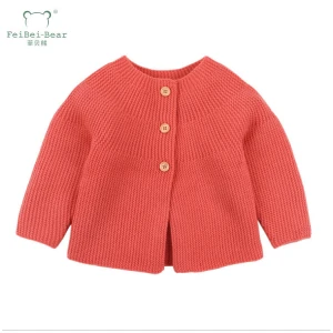 Spring Autumn New Design Cute Infant Boys Girls Knitted Baby Cardigan Coat