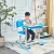 Import stable multifunctional height adjustable single kids study desk table and chair from China
