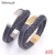 Import stainless steel custom braided leather bracelets, Stocked Supply Costume Fashion Accessory gold men bracelet jewelry from China