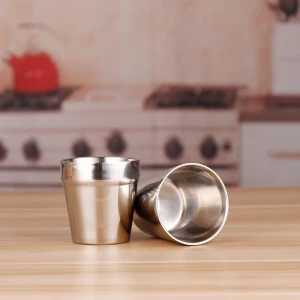 stainless steel double wall cup stainless steel pint cup glass
