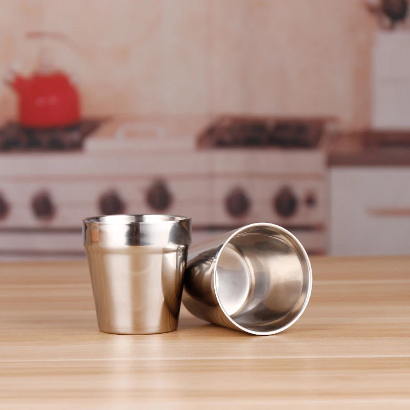 stainless steel double wall cup stainless steel pint cup glass