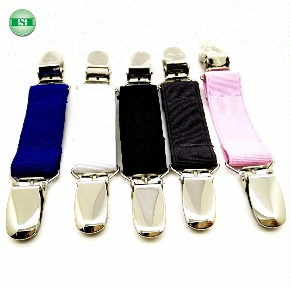 Stainless steel Iron suspender clips elastic band mitten clips dress cinch Clip