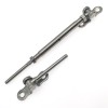 Stainless steel Wall Mount and Swage Stud turnbuckle for marine, industrial and architectural applications