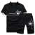 Import Stand-up V-neck style summer men sport sets, 2 pcs set for men in stock wholesale from China
