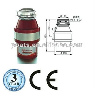 Steady Food Waste Disposer For Kitchen With CE ROHS, Quiet Garbage