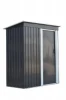 Steel Outdoor Storage Shed with Sloped Metal Roof