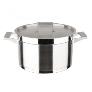 Straight Cooking Pot Soup & Stock Pots for Cooking Wholesale Hot Sale 304 Stainless Steel Metal Eco-friendly