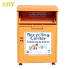 Strong thick Galvanized steel Charity &amp; Waste textile clothing collection Recycling Box Bin Container for Outdoor Public project