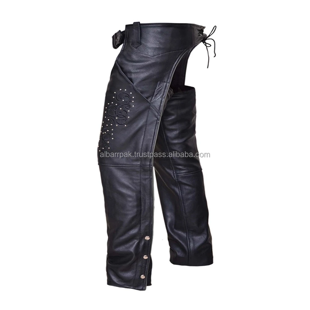 Stylish look sheep skin Leather Chaps available with customized logo and style