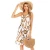 Import Summer sexy chiffon print elastic backless suspender dress women from China