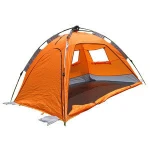 Sun Shelter - Portable Sun Shade Instant Tent for Beach with Carrying Bag, Stakes, 6 Sand Pockets, Anti UVBeach tent