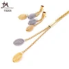 T0205  Necklace And Earring child 18k gold plated jewelry set