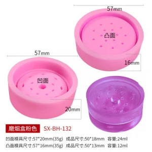 T61 Silica gel mould for cigarette grinding case Amazon hot style DIY silicone mold