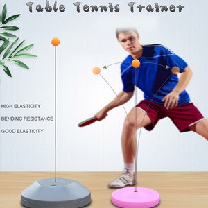 Table Tennis Trainer Equipment Rebounding Robot Fixed indoor Training Gear Ping Pong Training Helper Paddle Bat Ball