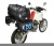 Import Tarpaulin Waterproof Bike Saddlebags Motorcycle Side Tail Saddle Pannier Bag Black Blue OEM from China