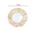 Import Telsen Glass Gold Sliver Tableware Plate Charger Transparent gold Charger Plate from China