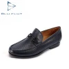 the black China guangzhou man genuine brand men casual flat leather shoe manufacturer buyer market patterns