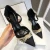 Import Thin Heels with pearl Double C sex ladies high heel 8cm mix colour women shoes Stiletto high heels shoes from China