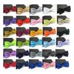 Ties for Men Fashion Tuxedo Classic Mixed Solid Color Butterfly Wedding Party Bowtie Bow Tie Men's