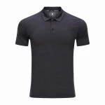 Top Quality Breathable Gray Polo T-shirt