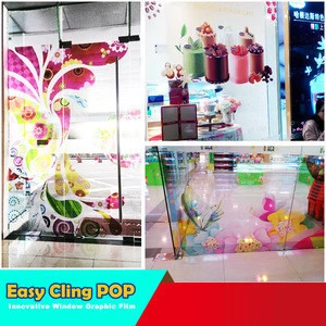 Top quality Clear removable window film suppliers EC-PET140EC7 PET Film china factory for decal window decoration Roll film
