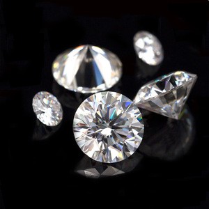 Top quality round brilliant 8 hearts &amp; 8 arrows cut diamond D EF GH white clear moissanite loose gemstone