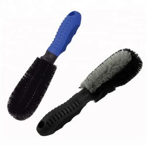 Toprank High quality easy cleaning PVC handle car tire wheel cleaning brush soft car wash tire brush