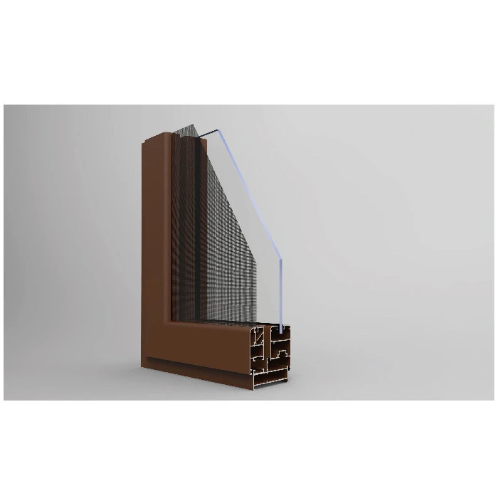 Topwindow High Quality Wooden Color German Brand Hardware Thermal Break Aluminum Casement Window Door Double Glazed Windows