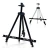Import Trade Show Decorative Black Painting Portable Iron Display Art Easel With Stool from China
