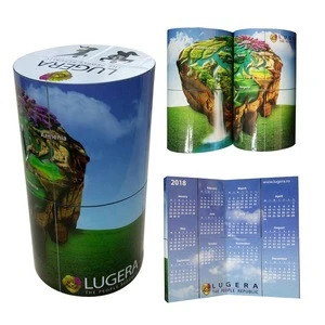 Tradeshow promotion giveaway magnetic magic ellipse can calendar for promotional events