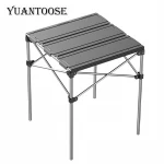 Travel Folding Table with Telescopic Table Legs Camping Aluminum New Camping Outdoor Furniture Metal