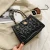 Import Trendy promotion cheap gift leather pu small round clutch bag women sling shoulder slung ladies chain strap phone bag from China