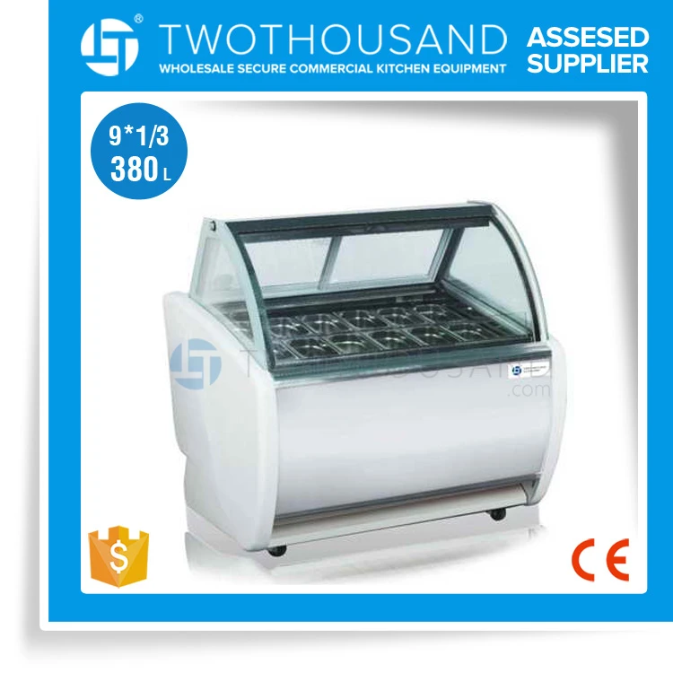 TT-SP221B Commercial Gelato Ice Cream Display Freezer Case Price