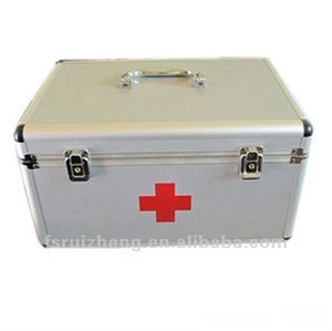 Two In One Silver PVC First Aid Case With Clapboard and Strap