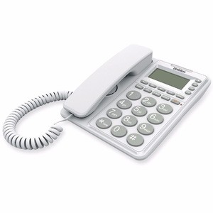 Uniden AT6408WH - Big Button/Display corded landline senior telephone with One Way Speakerphone & Caller ID