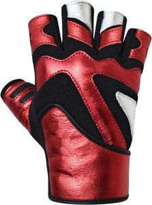 Unisex Weightlifting Gloves in shiny material
