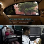 Universal portable car window sunshade